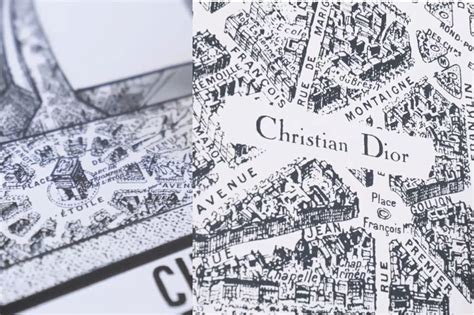 Dior map of Paris